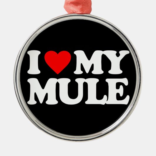 IK HOOP VAN MIJN MULE METALEN ORNAMENT (Voorkant)