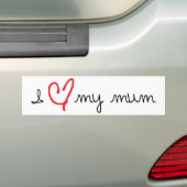IK HOOP VAN MIJN MUM BUMPERSTICKER (Op auto)