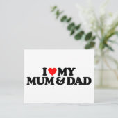 IK HOOP VAN MIJN MUM EN DAD BRIEFKAART (Staand voorkant)
