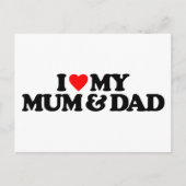 IK HOOP VAN MIJN MUM EN DAD BRIEFKAART (Voorkant)