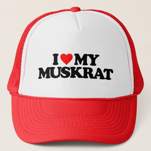 IK HOOP VAN MIJN MUSKRAT TRUCKER PET (Voorkant)