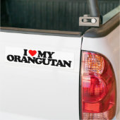 IK HOOP VAN MIJN ORANGUTAN BUMPERSTICKER (Op Truck)