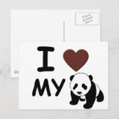 IK HOOP VAN MIJN PANDA-BEER BRIEFKAART (Voorkant / Achterkant)