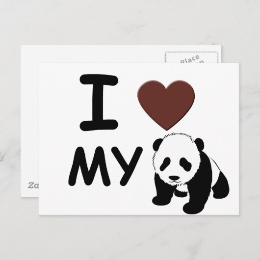 IK HOOP VAN MIJN PANDA-BEER BRIEFKAART (Voorkant / Achterkant)