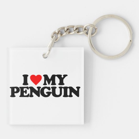 IK HOOP VAN MIJN PENGUIN SLEUTELHANGER (Achterkant)