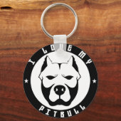IK HOOP VAN MIJN PITBULL PIT BULL pet hondenras Sleutelhanger (Voorkant)
