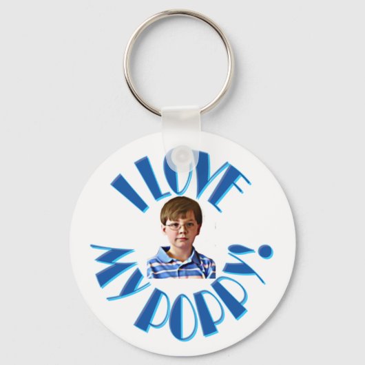 IK HOOP VAN MIJN POPPY W/AFBEELDING SLEUTELHANGER (Voorkant)