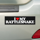 IK HOOP VAN MIJN RATTLESNAKE BUMPERSTICKER (Op auto)
