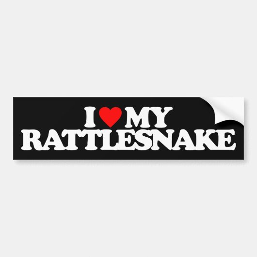 IK HOOP VAN MIJN RATTLESNAKE BUMPERSTICKER (Voorkant)