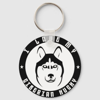 IK HOOP VAN MIJN SIBERIAN HUSKY Hondenras pet Sleutelhanger