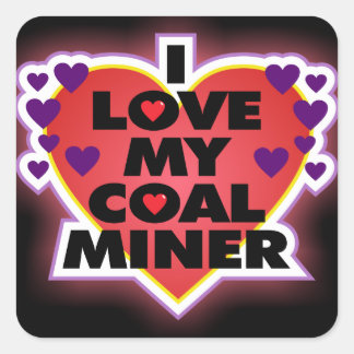 IK HOOP VAN MIJN STEENMINDER VIERKANTE STICKER