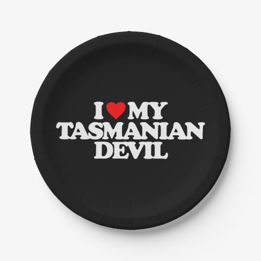 IK HOOP VAN MIJN TASMANSE DEVIL PAPIEREN BORDJE (Voorkant)