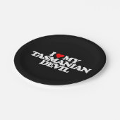 IK HOOP VAN MIJN TASMANSE DEVIL PAPIEREN BORDJE (Gekanteld)