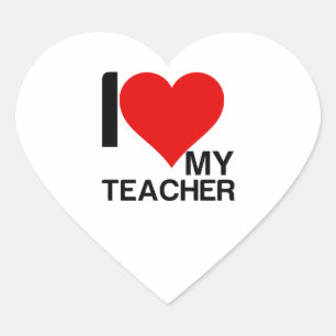 IK HOOP VAN MIJN TEACHER HART STICKER