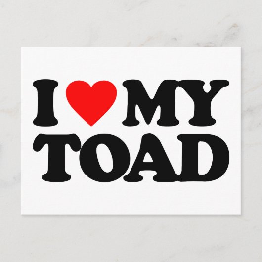 IK HOOP VAN MIJN TOAD BRIEFKAART (Voorkant)