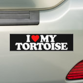 IK HOOP VAN MIJN TORTOISE BUMPERSTICKER (Op auto)