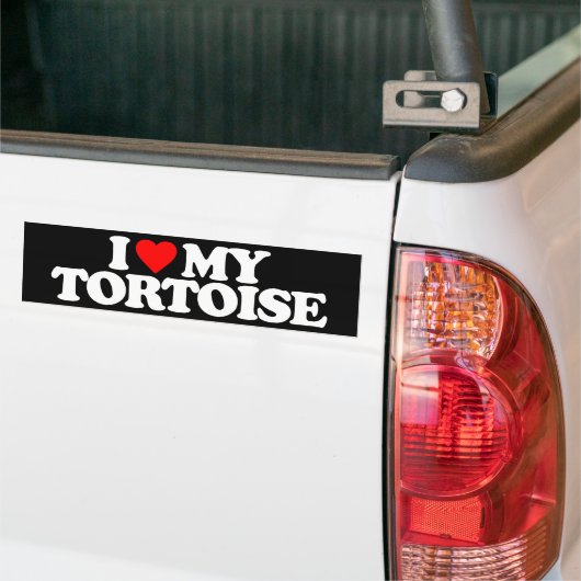IK HOOP VAN MIJN TORTOISE BUMPERSTICKER (Op Truck)