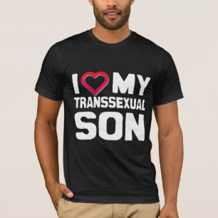 IK HOOP VAN MIJN TRANSSEXUELE SON - WITTE T-SHIRT