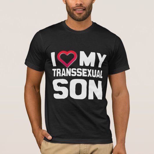 IK HOOP VAN MIJN TRANSSEXUELE SON - WITTE T-SHIRT (Voorkant)