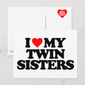 IK HOOP VAN MIJN TWINESTERS BRIEFKAART (Voorkant / Achterkant)