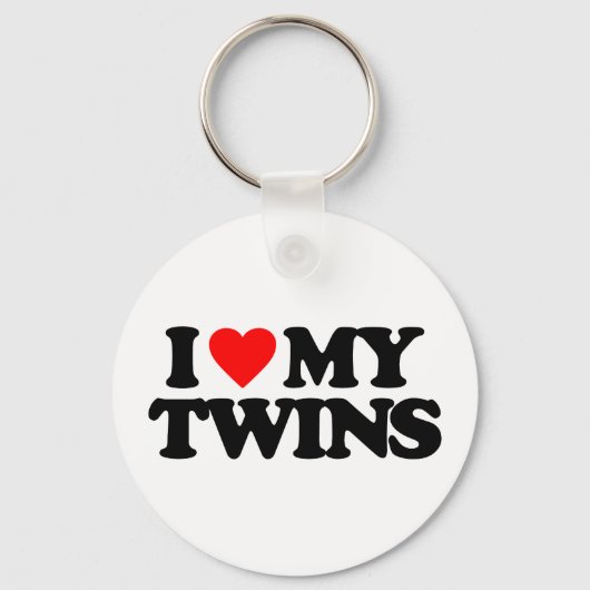 IK HOOP VAN MIJN TWINS SLEUTELHANGER (Voorkant)