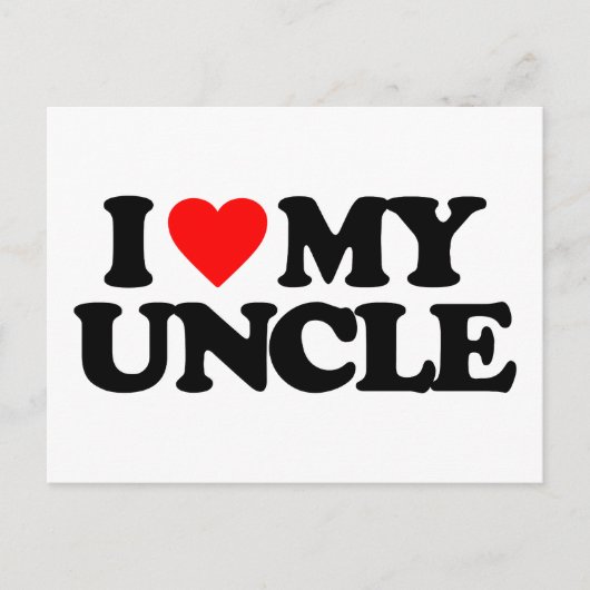 IK HOOP VAN MIJN UNCLE BRIEFKAART (Voorkant)