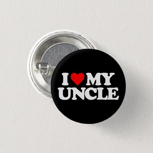 IK HOOP VAN MIJN UNCLE RONDE BUTTON 3,2 CM (Voorkant /achterkant)