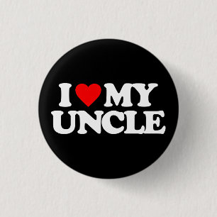 IK HOOP VAN MIJN UNCLE RONDE BUTTON 3,2 CM