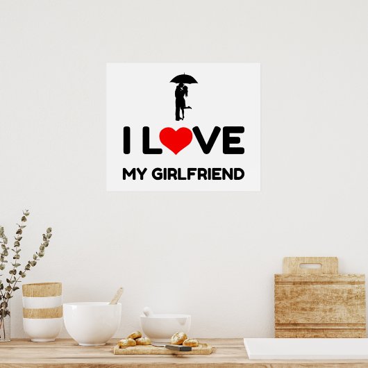 IK HOOP VAN MIJN VRIENDIN POSTER (Keuken)