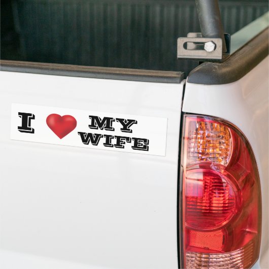 IK HOOP VAN MIJN VROUW BUMPERSTICKER (Op Truck)