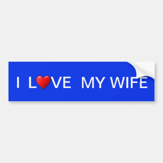 IK HOOP VAN MIJN VROUW BUMPERSTICKER