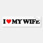IK HOOP VAN MIJN VROUW BUMPERSTICKER (Voorkant)