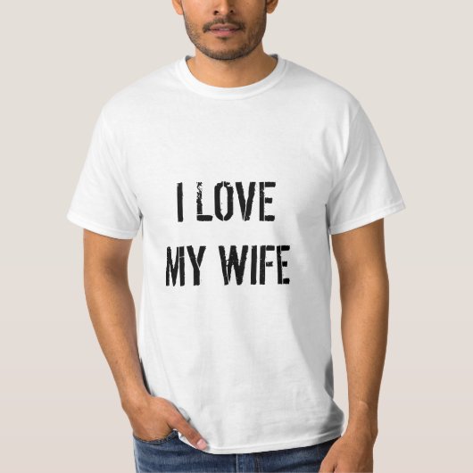 IK HOOP VAN MIJN VROUW T-SHIRT (Voorkant)