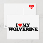 IK HOOP VAN MIJN WOLVERINE BRIEFKAART (Voorkant / Achterkant)