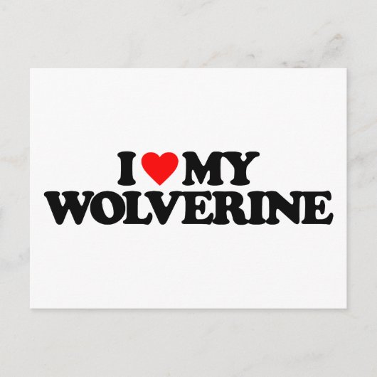 IK HOOP VAN MIJN WOLVERINE BRIEFKAART (Voorkant)