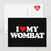 IK HOOP VAN MIJN WOMBAT BRIEFKAART (Voorkant / Achterkant)
