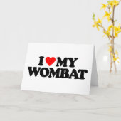 IK HOOP VAN MIJN WOMBAT KAART (Gele Bloem)