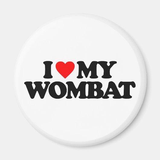 IK HOOP VAN MIJN WOMBAT MAGNEET (Voorkant)