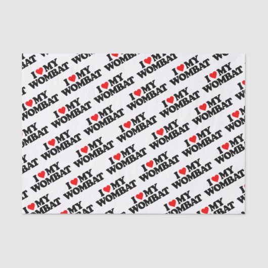 IK HOOP VAN MIJN WOMBAT TISSUEPAPIER (Voorkant)