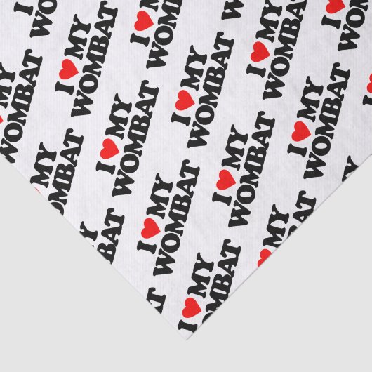 IK HOOP VAN MIJN WOMBAT TISSUEPAPIER (Detail)