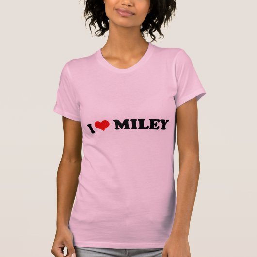 IK HOOP VAN MILEY / I HEART MILEY T-SHIRT (Voorkant)