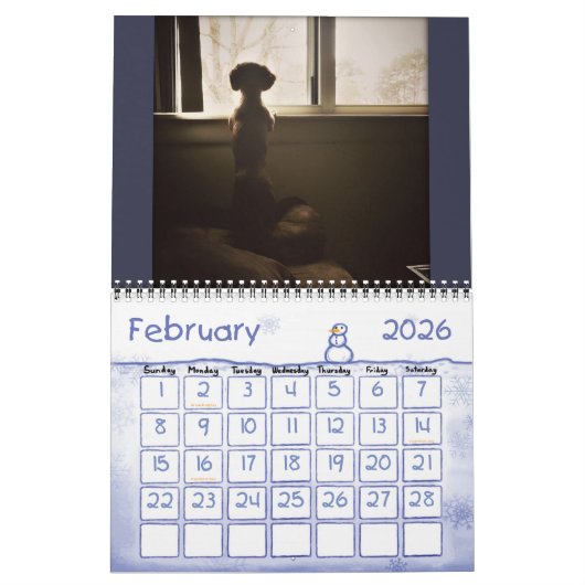 IK HOOP VAN MINIATUURDACHSHUNDS MET LANGE OORLOG KALENDER (Feb 2026)