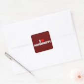 IK HOOP VAN MISSISSIPPI VIERKANTE STICKER (Envelop)