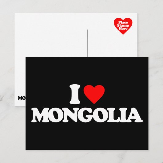 IK HOOP VAN MONGOLIA BRIEFKAART (Voorkant / Achterkant)