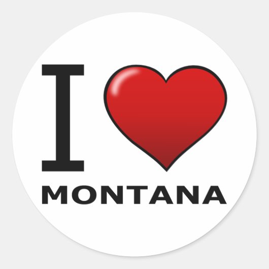 IK HOOP VAN MONTANA RONDE STICKER (Voorkant)