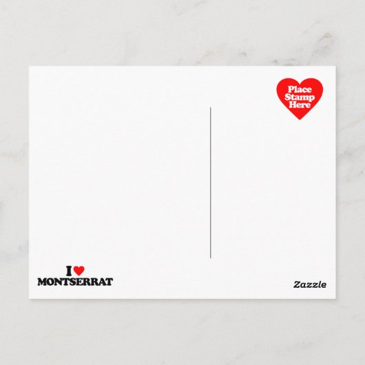 IK HOOP VAN MONTSERRAT BRIEFKAART (Achterkant)