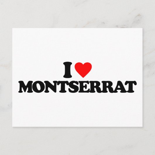 IK HOOP VAN MONTSERRAT BRIEFKAART (Voorkant)