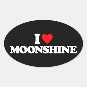 IK HOOP VAN MOONSHINE OVALE STICKER