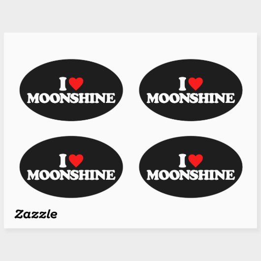 IK HOOP VAN MOONSHINE OVALE STICKER (Vel)