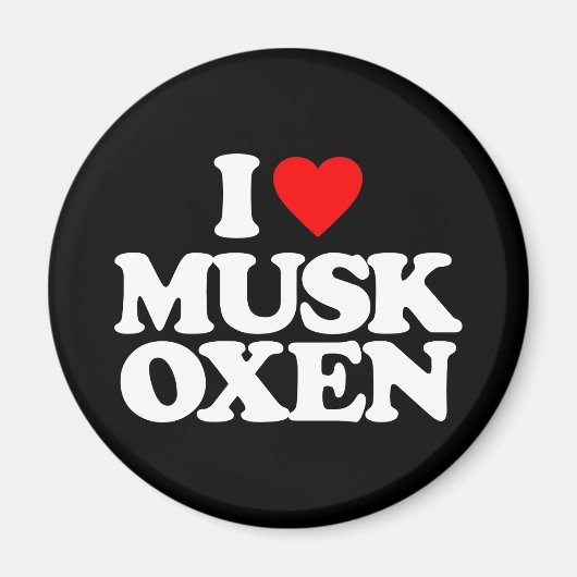 IK HOOP VAN MUSK OXEN MAGNEET (Voorkant)